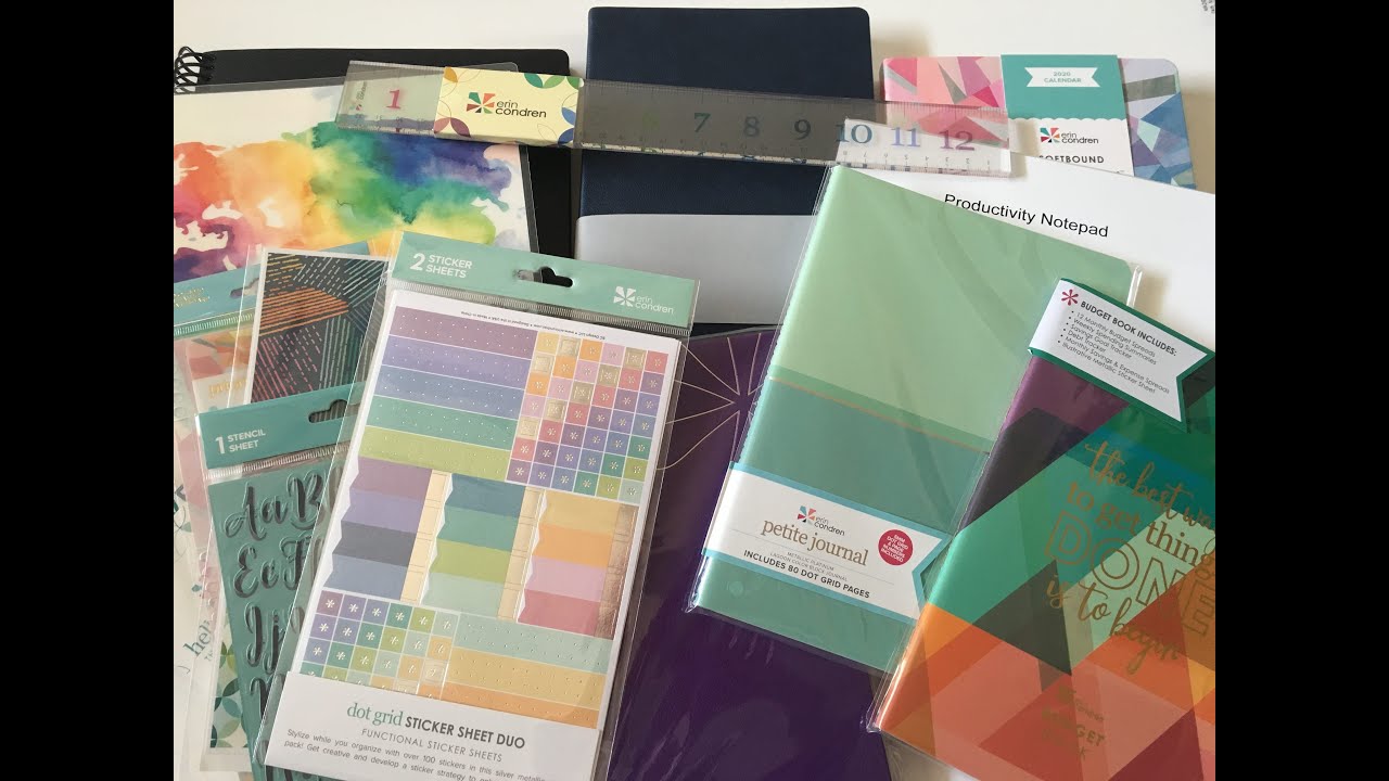 Erin Condren Haul - Focused Planners, Softbound Life Planner & Dot Grid Notebooks