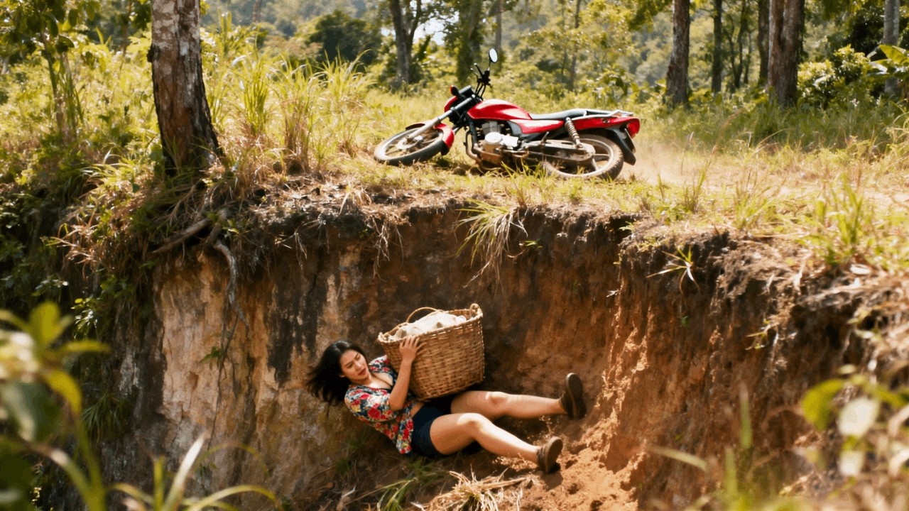 A passerby helped rescue a person who had fallen into a deep pit