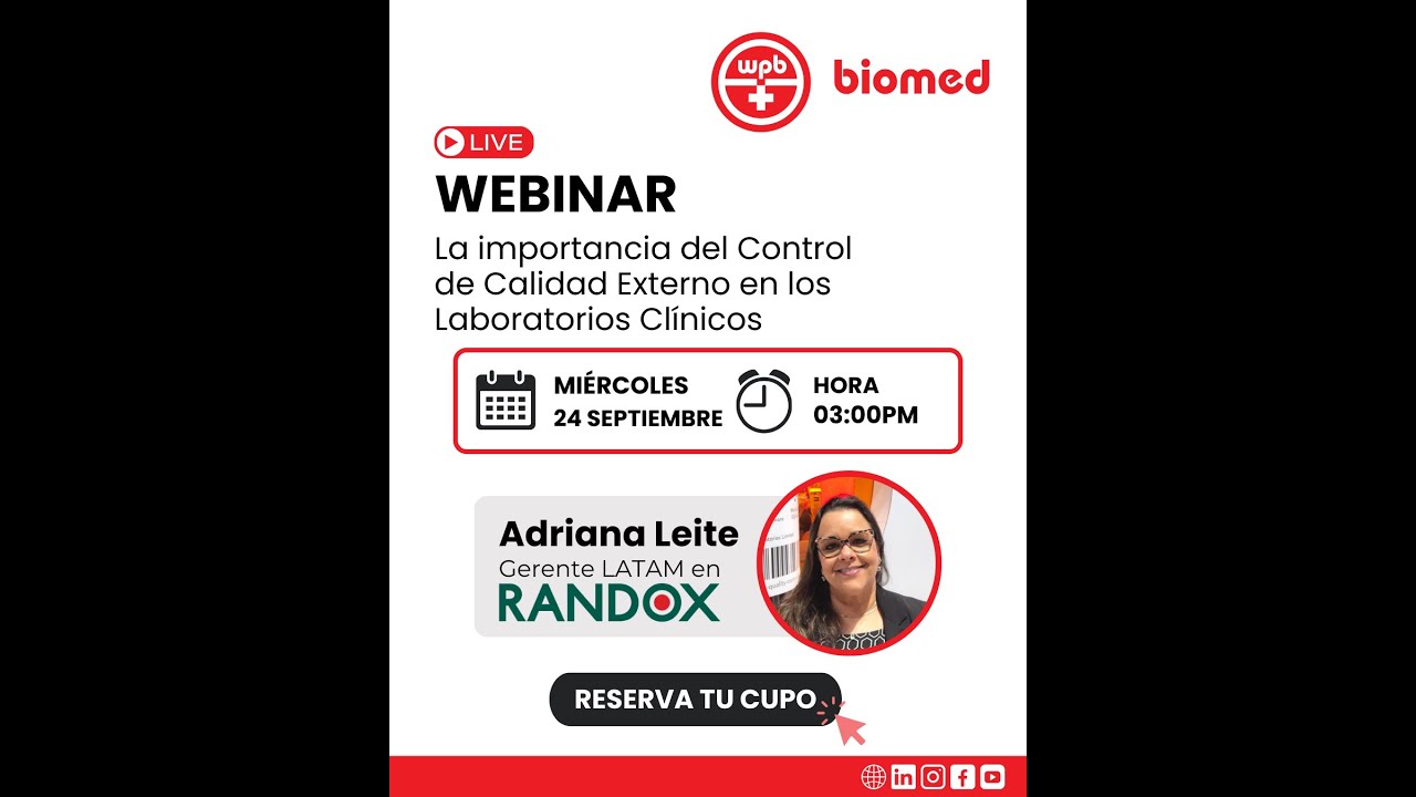 WEBINAR:  La importancia del Control de Calidad Externo en los Laboratorios Clínicos