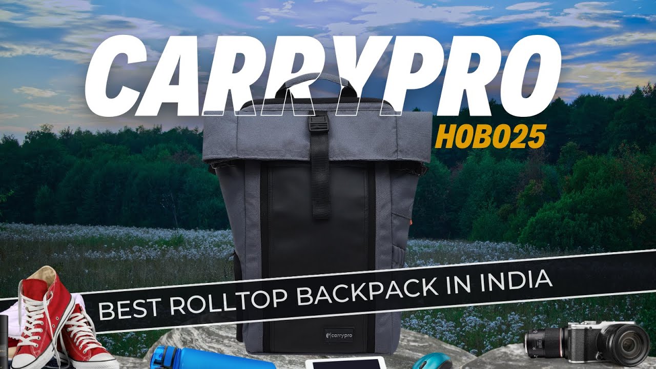 Best Backpack In India? Carrypro HOBO25 Rolltop Backpack Review