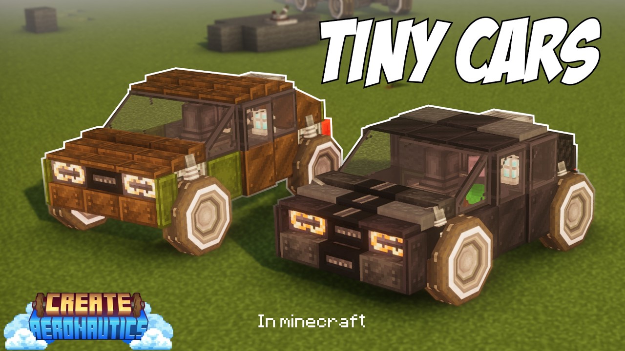 Create Aeronautics Car Tutorial #minecraft #createaeronautics