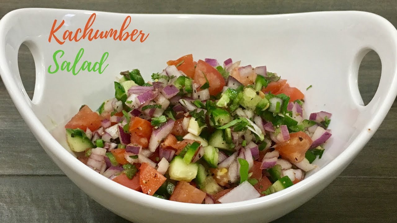 Kachumber Salad (Chopped Onion, Tomato and Cucumber Salad) || No Music (ASMR)