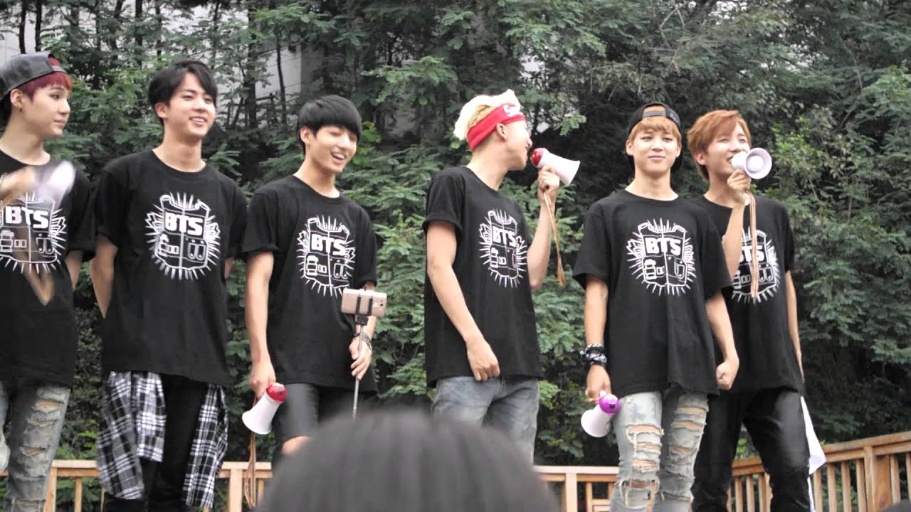 140824 방탄소년단 인가 팬미팅 포토타임+창피한 인사법
