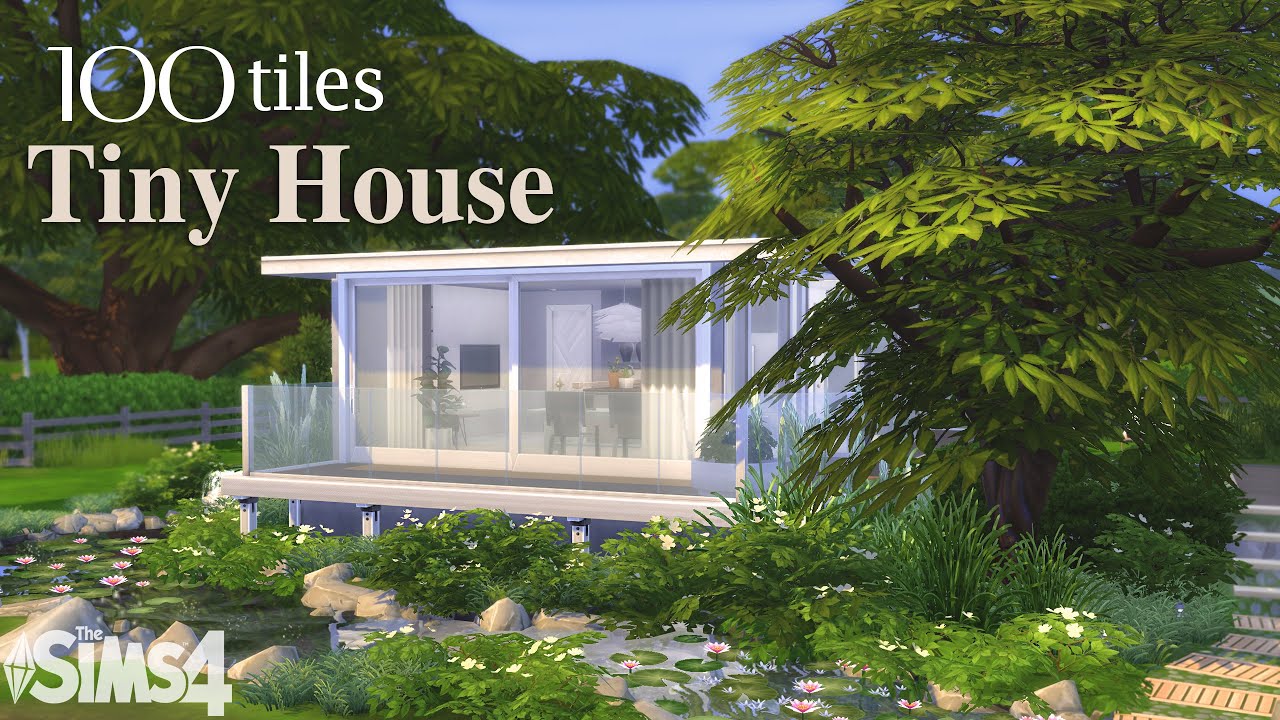 Крошечный дом 🏡 100 Плиток | Без СС | Строительство в Симс 4