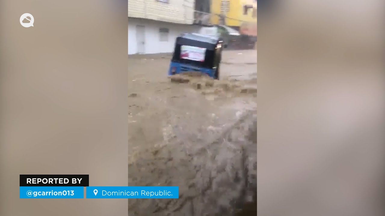 Impressive storm in Valverde, Dominican Republic.