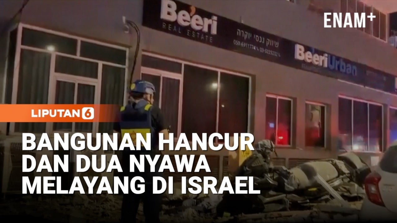 Dua Tewas Di Ramat Gan Dekat Tel Aviv, Bangunan Hancur Dan Kendaraan Terbakar | Liputan6