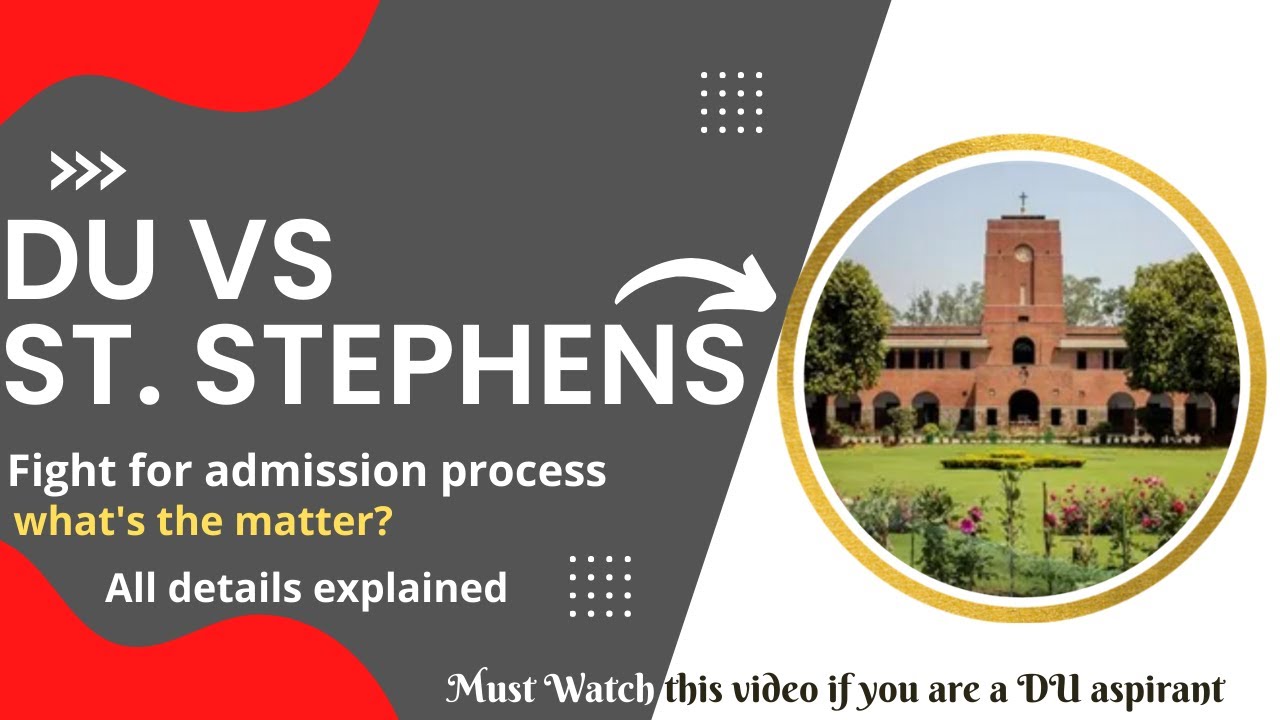 Delhi University Vs St. Stephens fight for admission process | St. Stephens interview process  #du