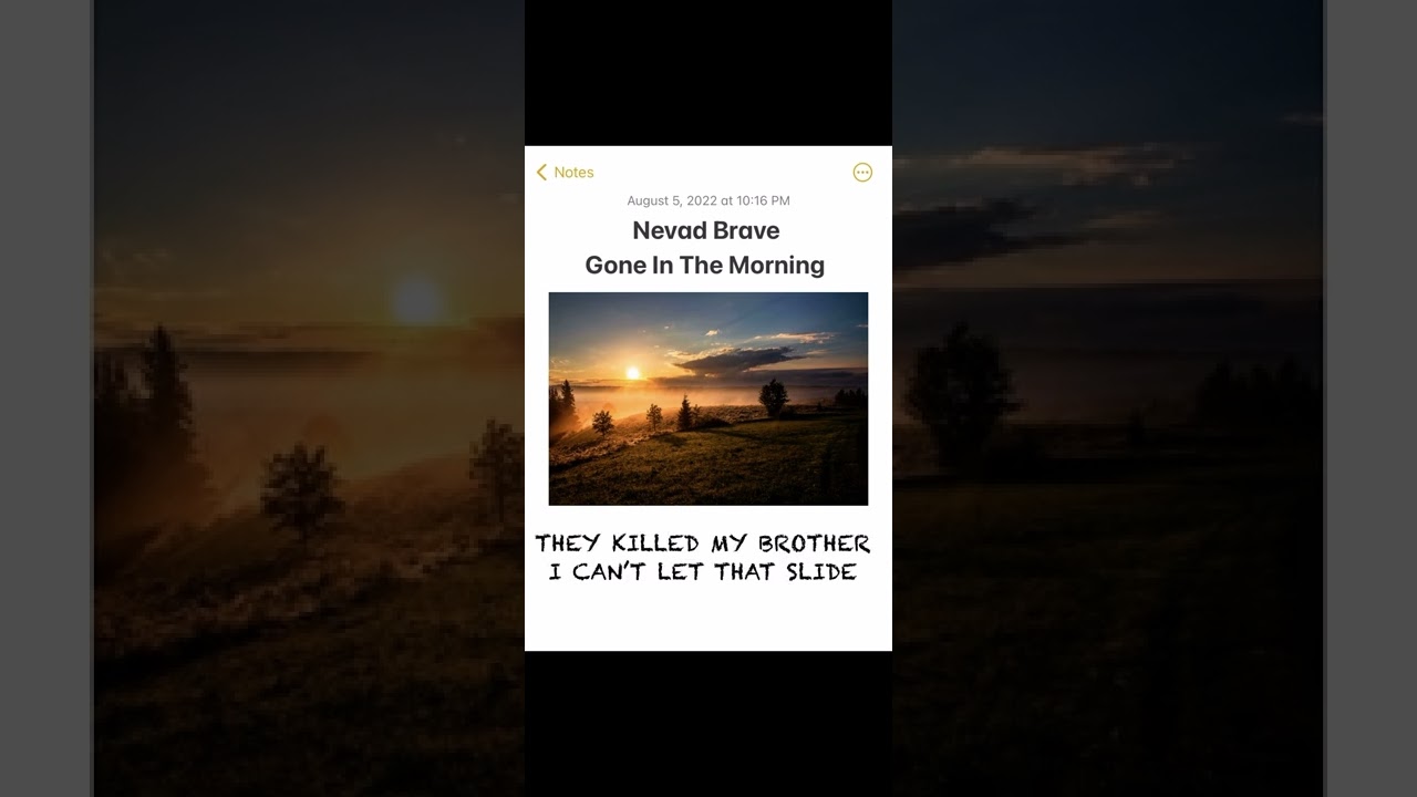 Nevad Brave - Gone In The Morning (Official Lyric Video)