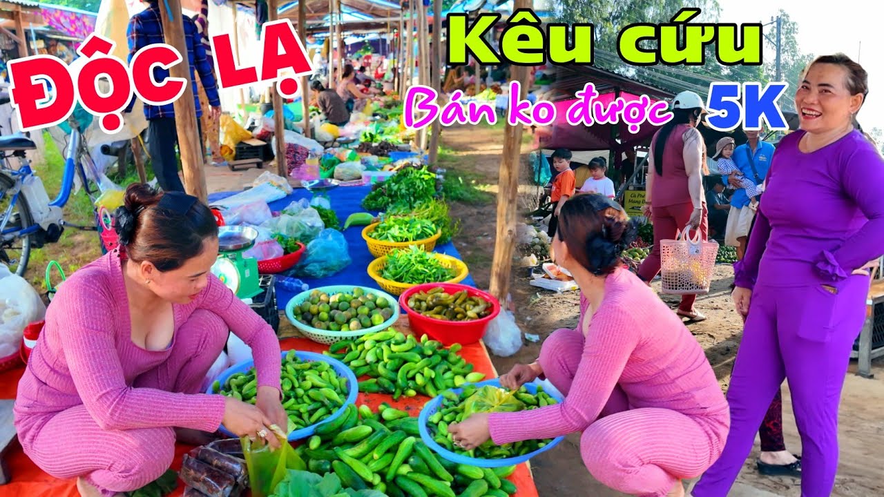 Chợ độc lạ ngồi nguyên ngày bán không được 5 NGÀN ĐỒNG chắc bỏ trốn