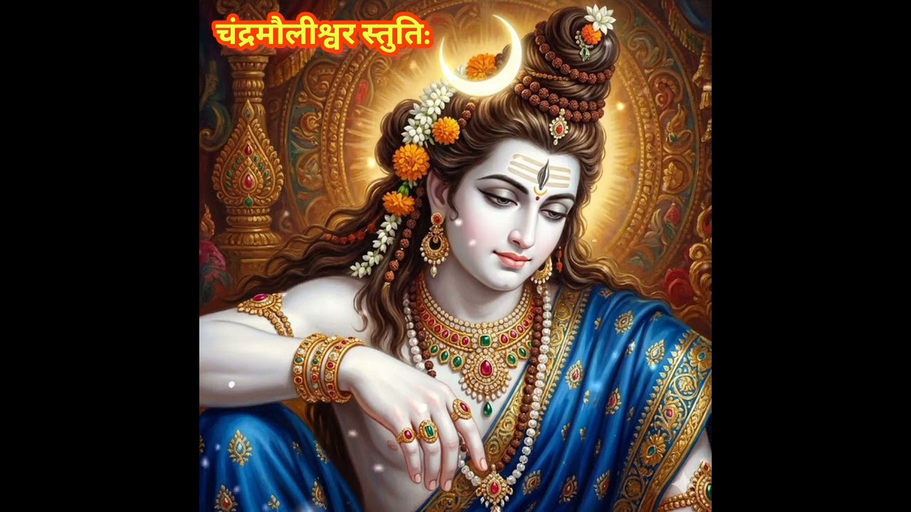 #चंद्रमौलीश्वर स्तुति: यह मंत्र नौ ग्रहों के अशुभ प्रभावों को कम करने में अत्यंत लाभकारी है।🌼🌿🌼🌿🌼🌿🌼