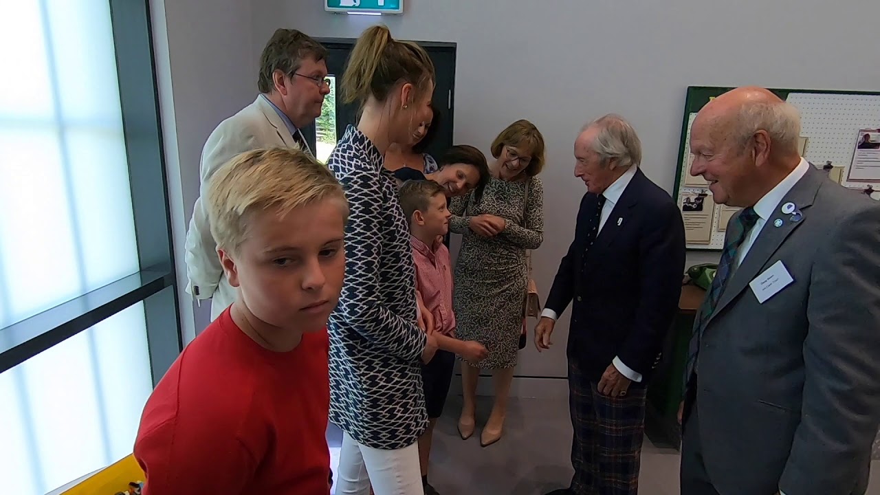 Sir Jackie Stewart OBE officially opens the Jim Clark Motorsport Museum
