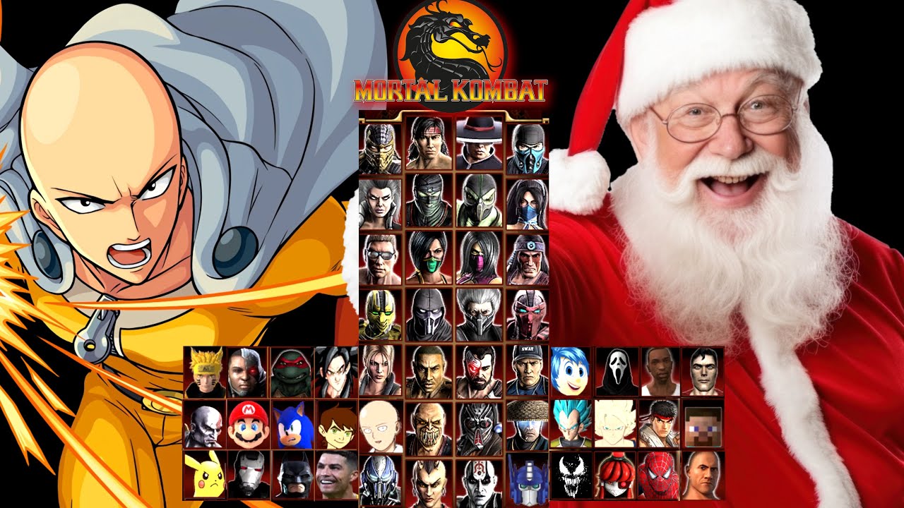 MORTAL KOMBAT 9 | SAITAMA & SANTA CLAUS | EXPERT TAG LADDER | GAMEPLAY (4K60FPS)