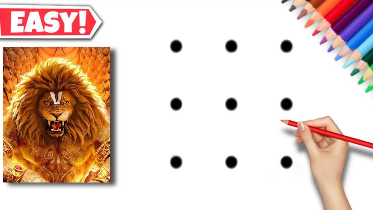 How to draw Mahavatar Narsimha | Mahavatar Narsimha Movie Drawing | Narsimha drawing