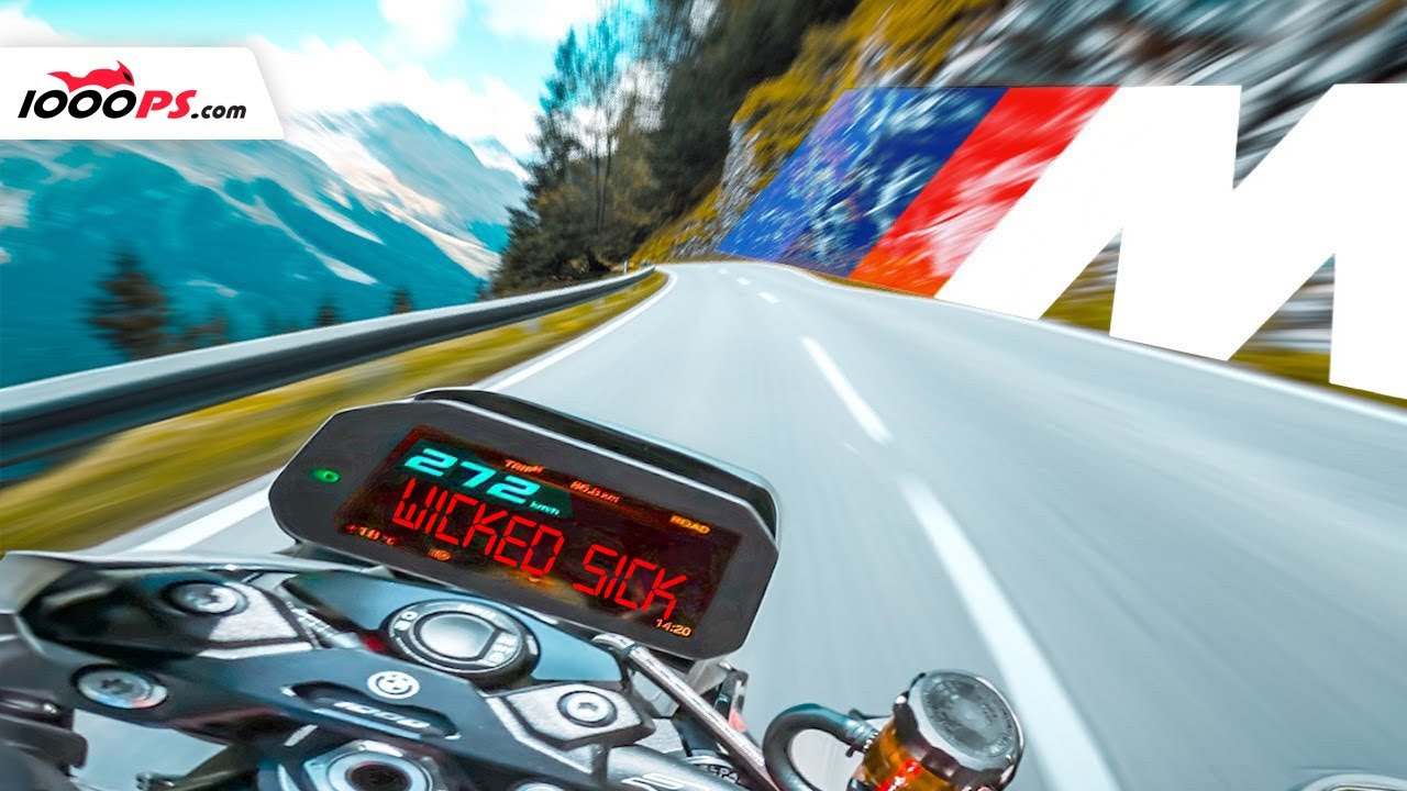 Moving 210 hp with ease... BMW M 1000 R in the Alps test