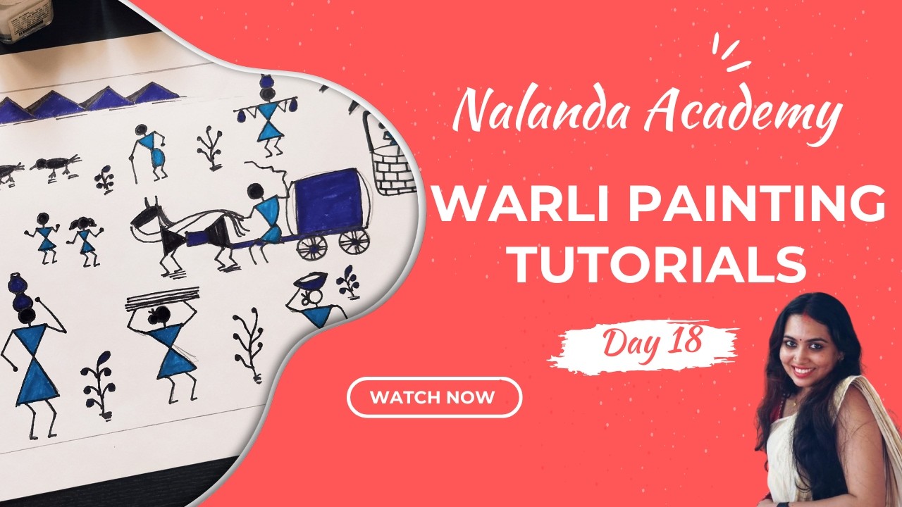 Warli Art | Lesson 18 | Painting 10 | Nalanda Academy