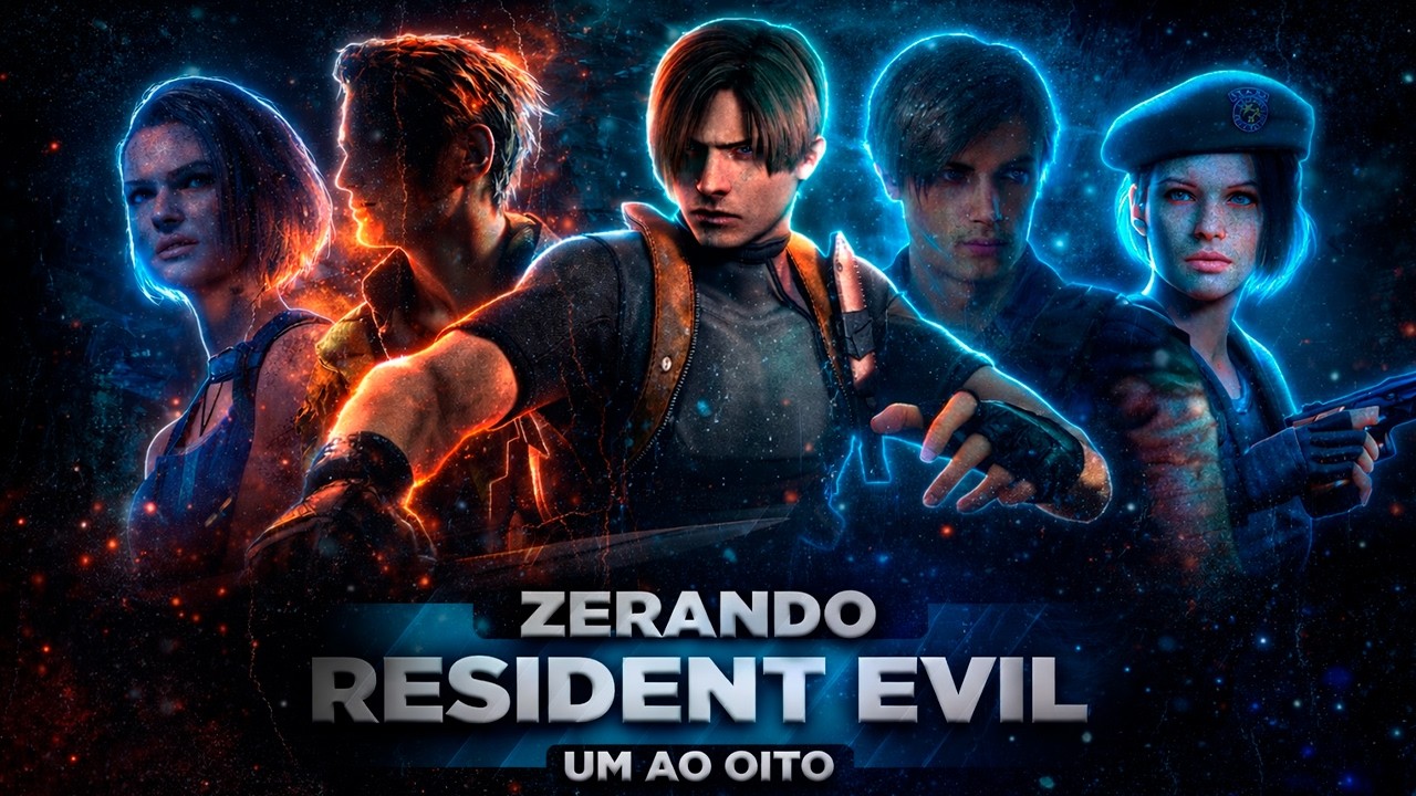 RESIDENT EVIL DO 1 AO 8 ATÉ ZERAR TODOS EM UMA LIVE!