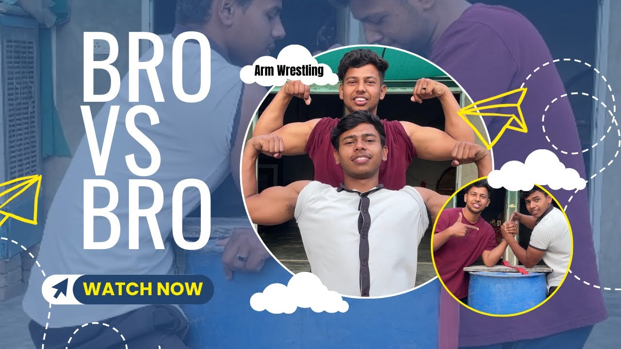 Bro Vs Bro 👊 Armwrestling Match 🤯😅