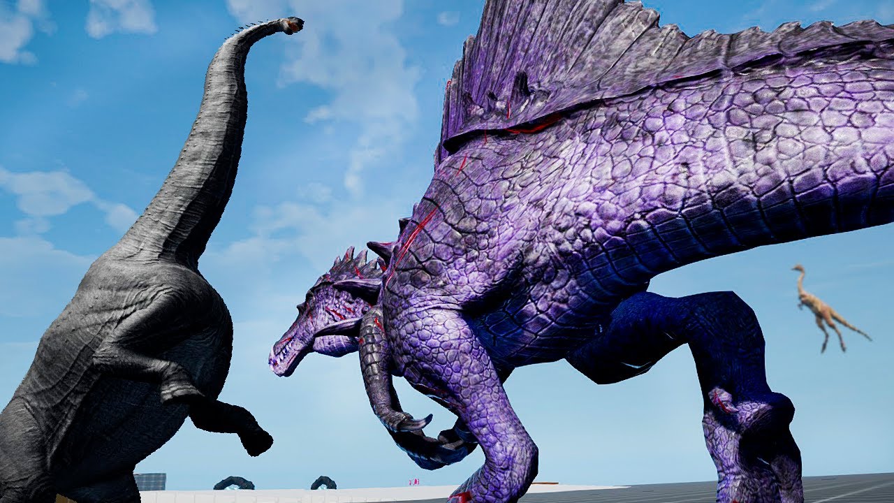 Dreadnoughtus e as Adversidades das Batalhas, Hypo Rex vs Hypo Spino! | The Isle | (PT/BR)