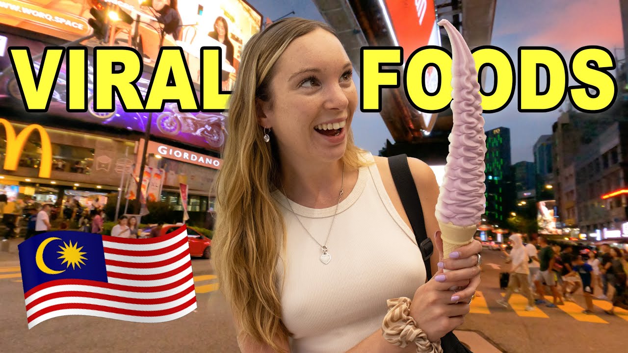 Trying Viral Foods in Bukit Bintang, Kuala Lumpur | Malaysia Travel Vlog