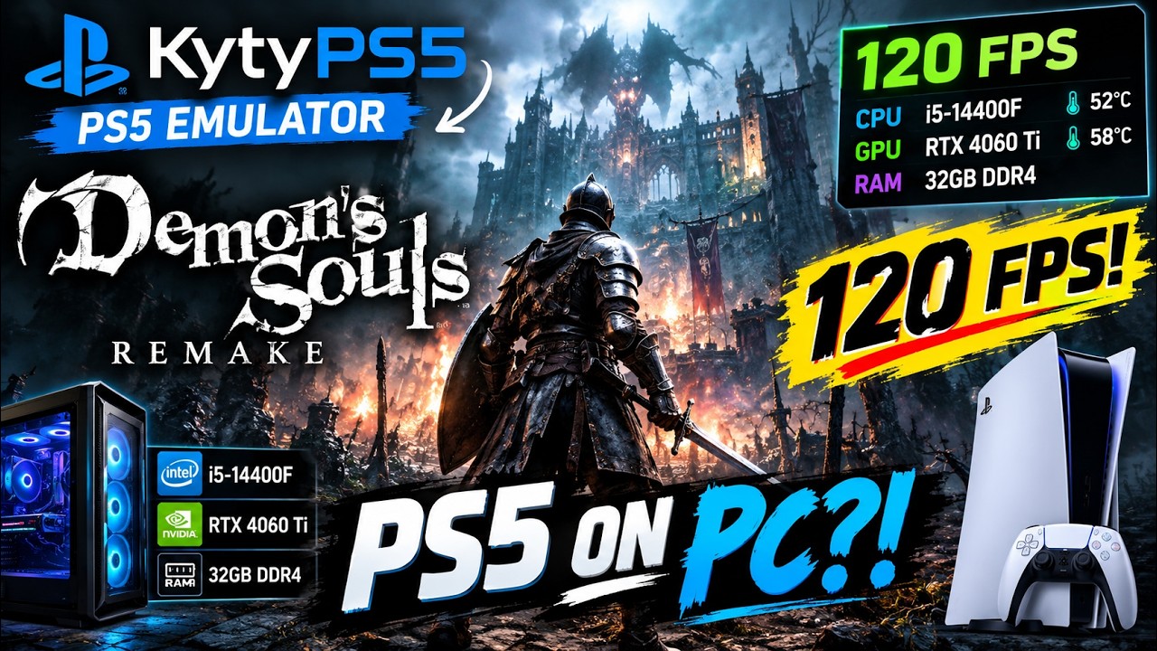 Demon&rsquo;s Souls Remake на ПК при 120 FPS?! | KytyPS5 + RTX 4060 Ti