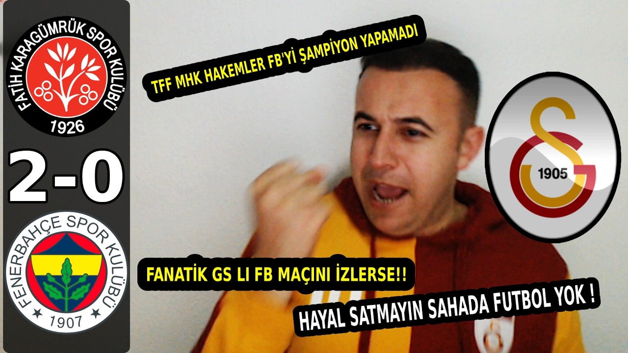 Ligin Namağlup Takımı Tarihin En İyi Karagümrük'üne Yenildi | Fenerbahçe Karagümrük Tepki Videosu
