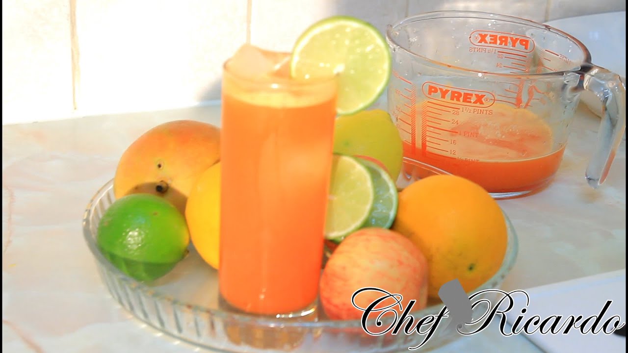Tangerine & Orange Drink Home-Made & Healthy Recipe | Recipes By Chef Ricardo
