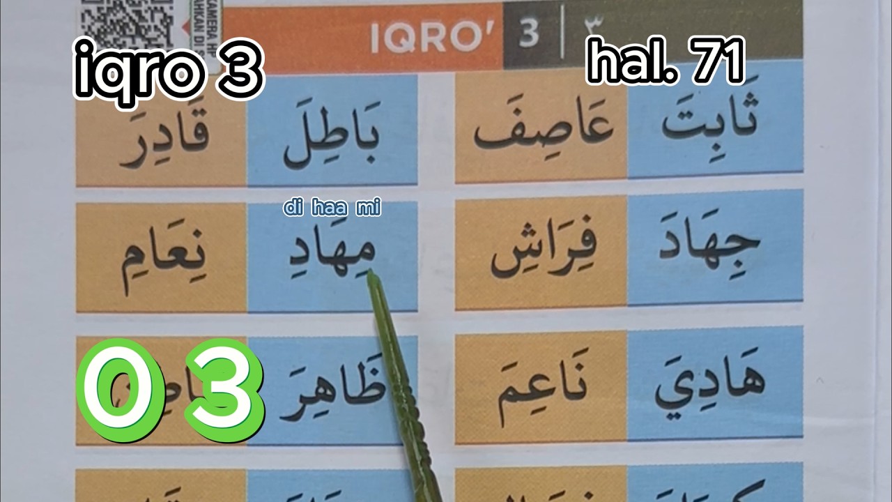 IQRO 3 HALAMAN 71 IQRO WARNA BAGIAN 3