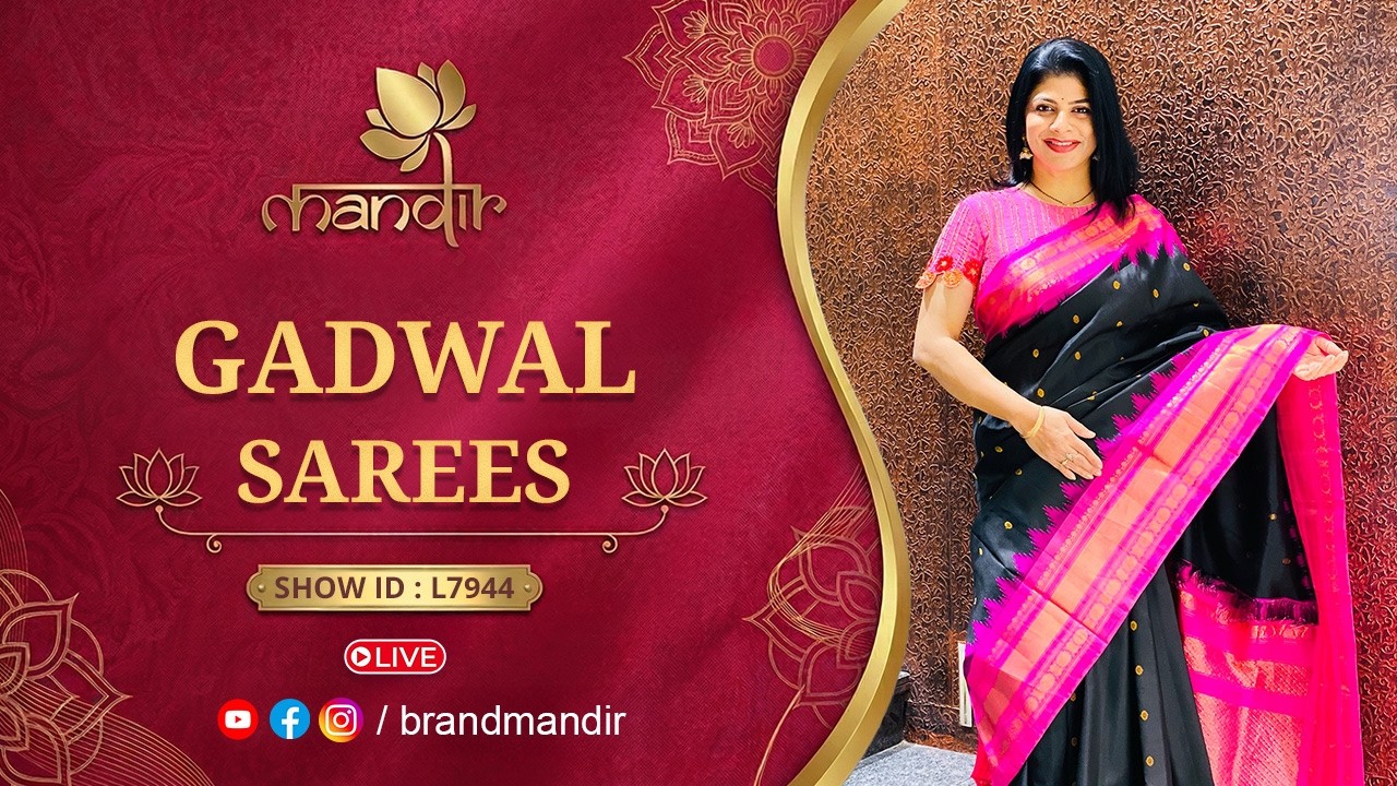 Vivaha Wedding Sale : Gadwal Sarees | WhatsApp Number 733 733 7000 | Brand Mandir Sarees LIVE