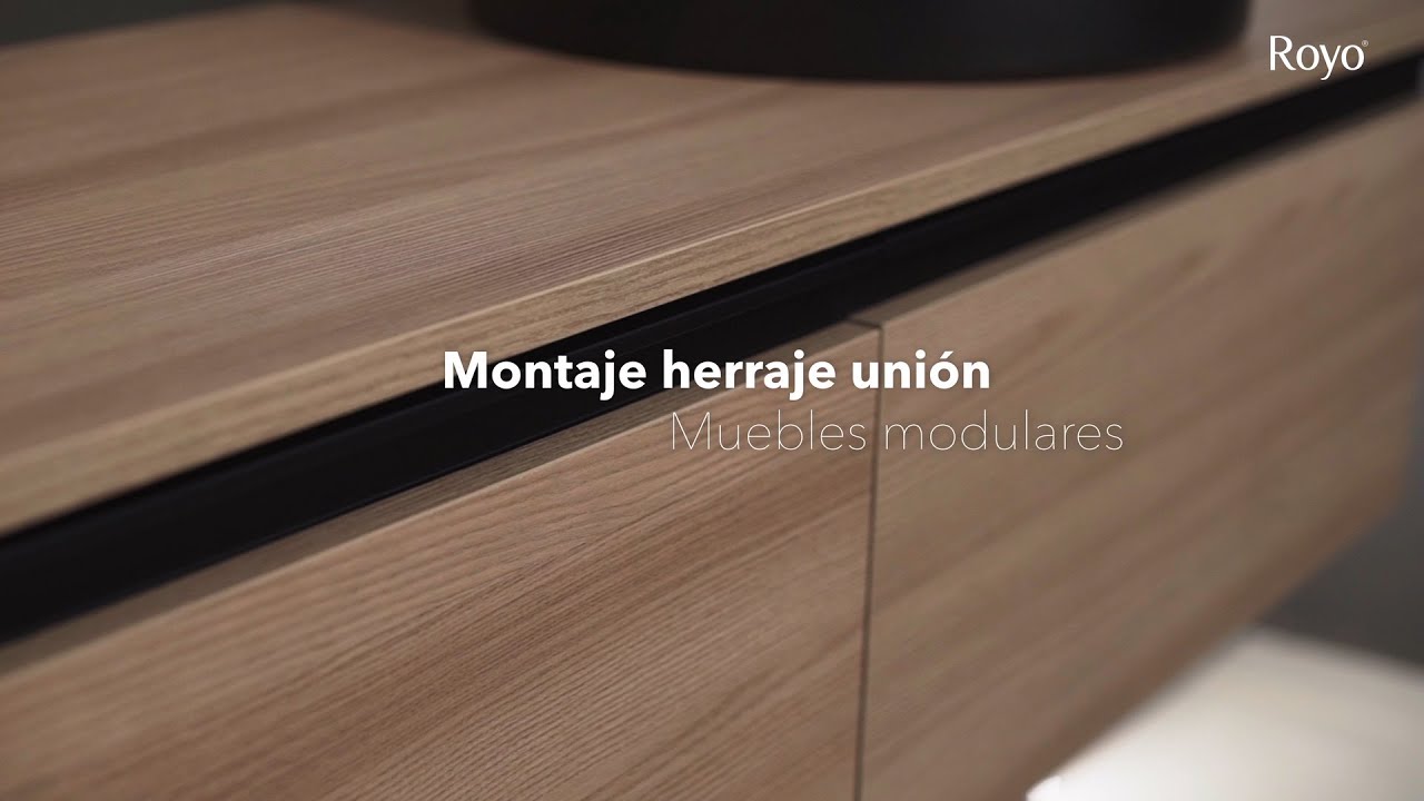Royo: Guía para el fácil montaje - Montaje herraje unión muebles modulares