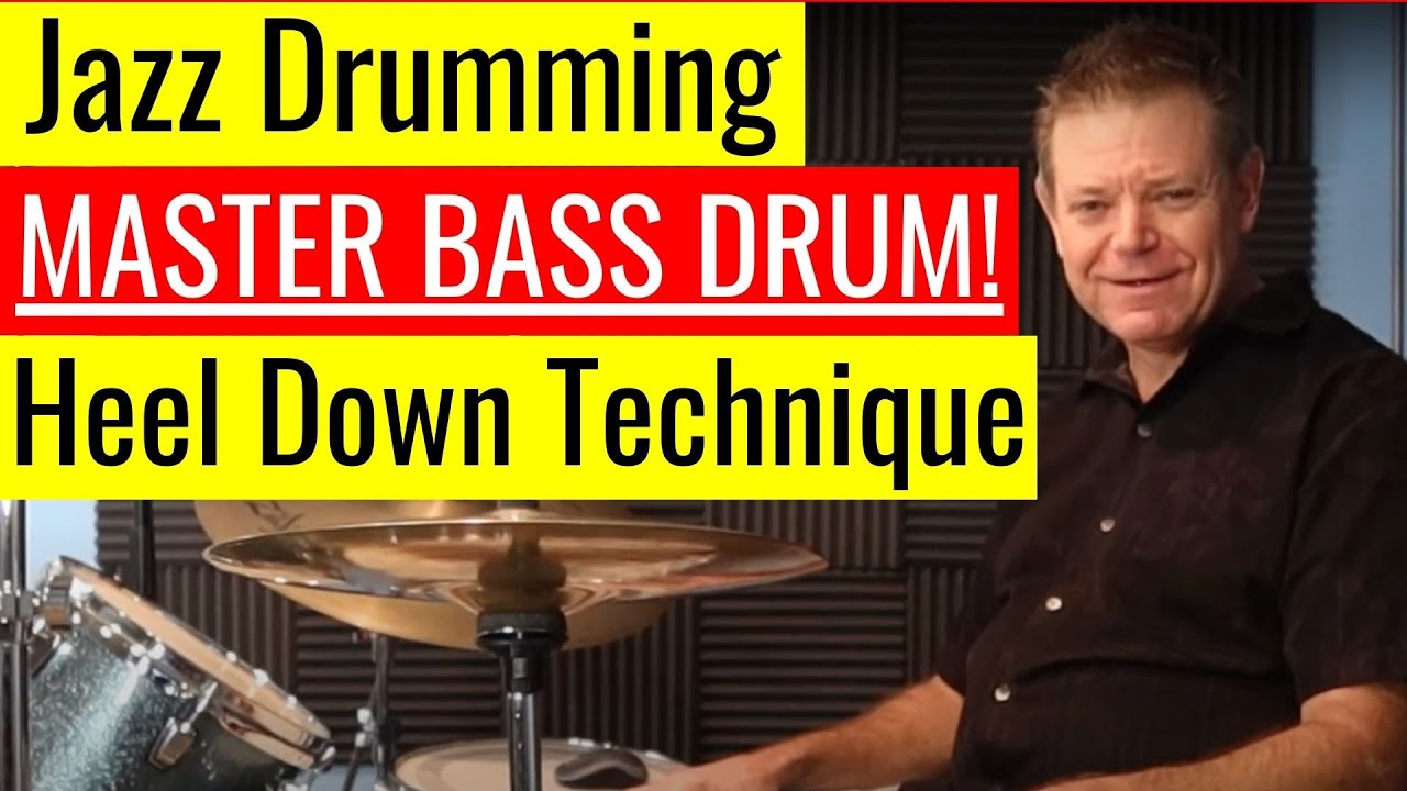 Jazz Drumming Lessons - Master Heel Down Bass Drum Technique!😁