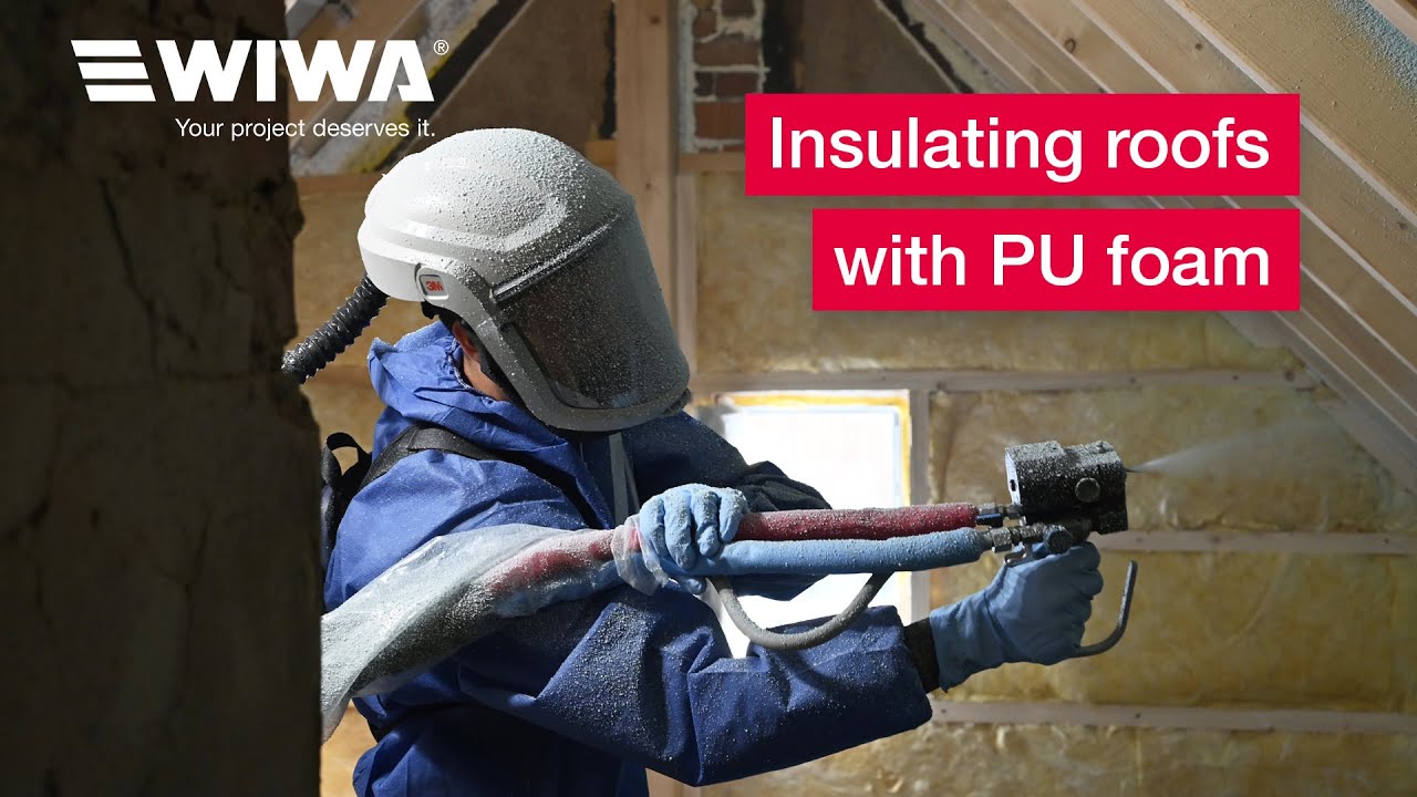 Roof insulations with PU foam (WIWA DUOMIX SPF & WIWA PU GUN 4040)
