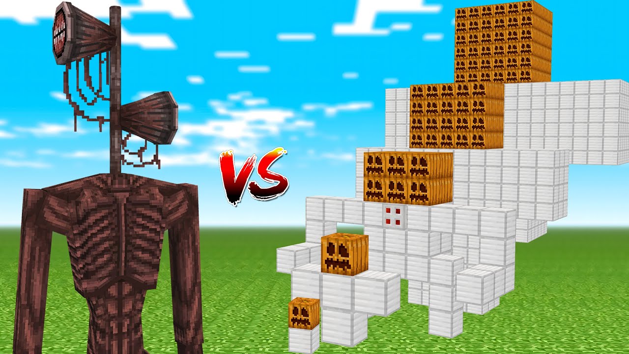 SIREN HEAD vs ALL IRON GOLEM PHASES!