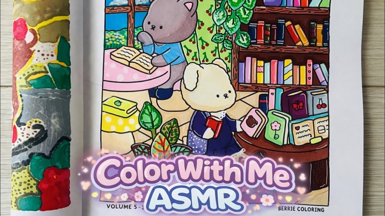 Color With Me ASMR Berrie Coloring | Volume 5 (page3)| Short Version 6minute