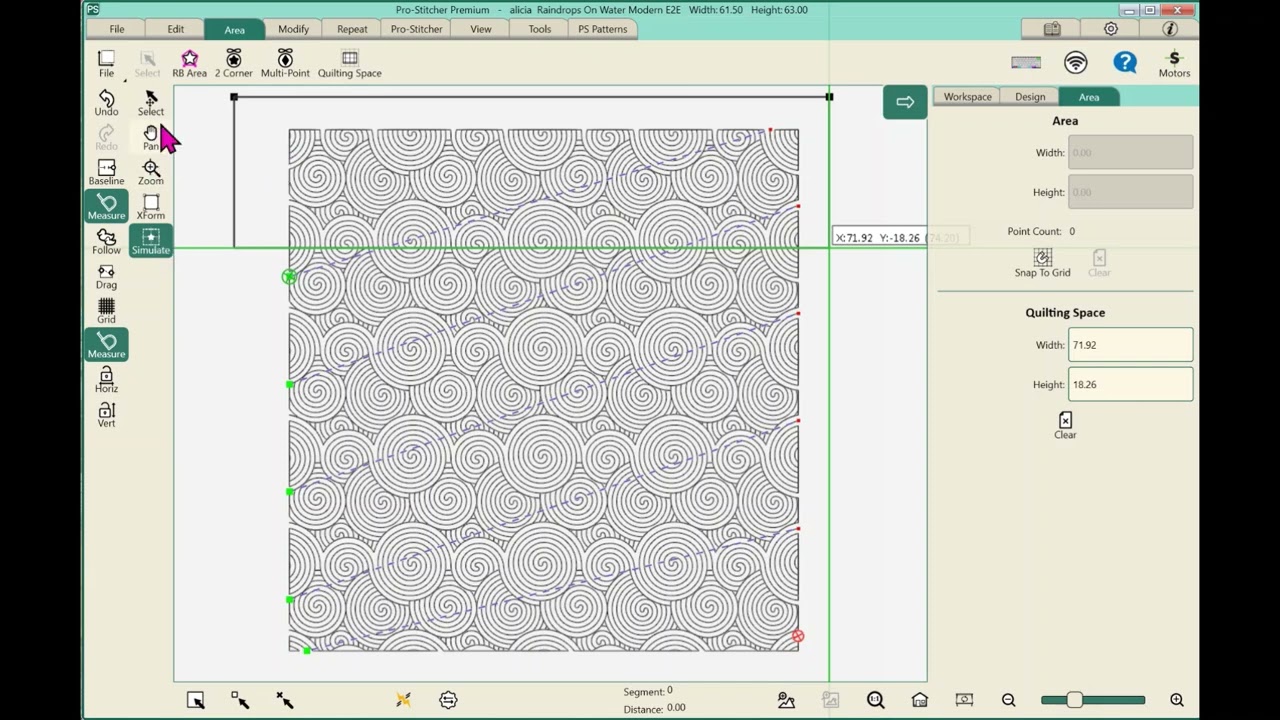 Aligning difficult designs in Pro Stitcher