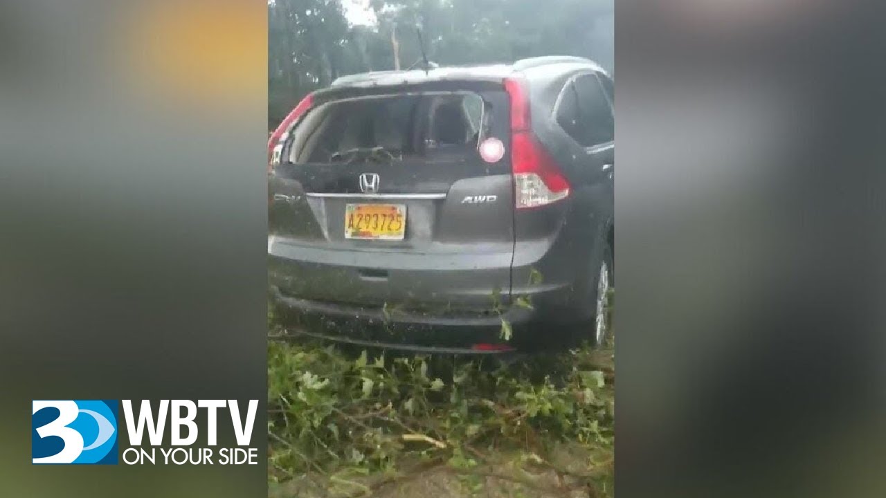 Men Drive Through North Carolina Tornado