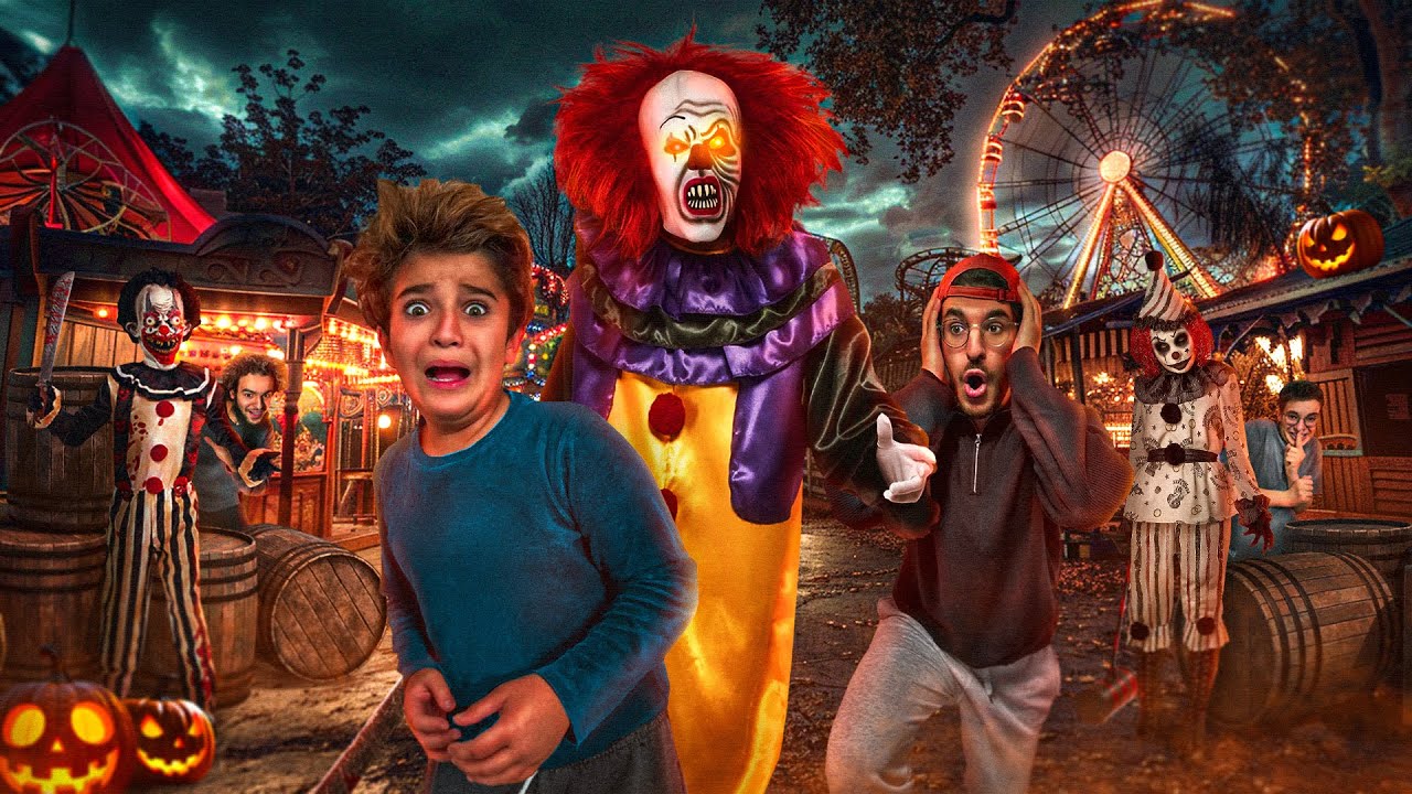 J'AI EMMENÉ MES PETITS FRÈRES DANS LE PARC D'ATTRACTION LE PLUS FLIPPANT ! Un clown course Nadim..