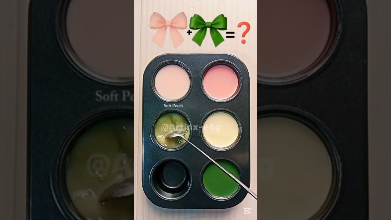 Color Palette / Rose Pink + Ivory Cream + Deep Leaf Green | Rose Garden Elegance #colormixing #short