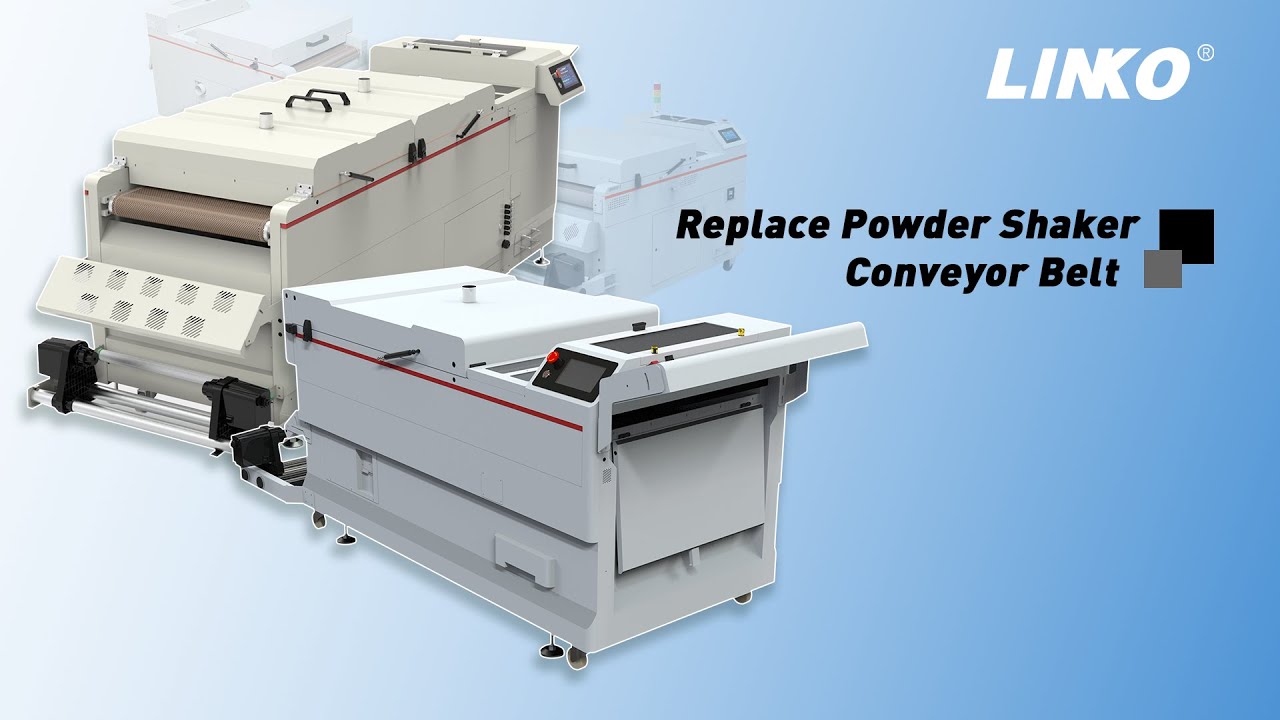 Replace the Powder Shaker Conveyor Belt | Technical Support Guide | LINKO H Series Powder Shaker