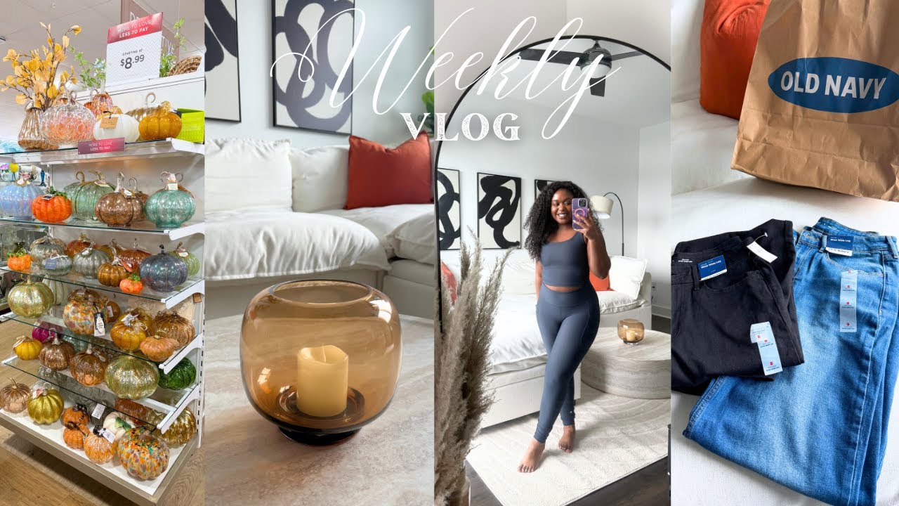VLOG | Fall Decor Shopping, Spending time with Mom, Old Navy Jeans