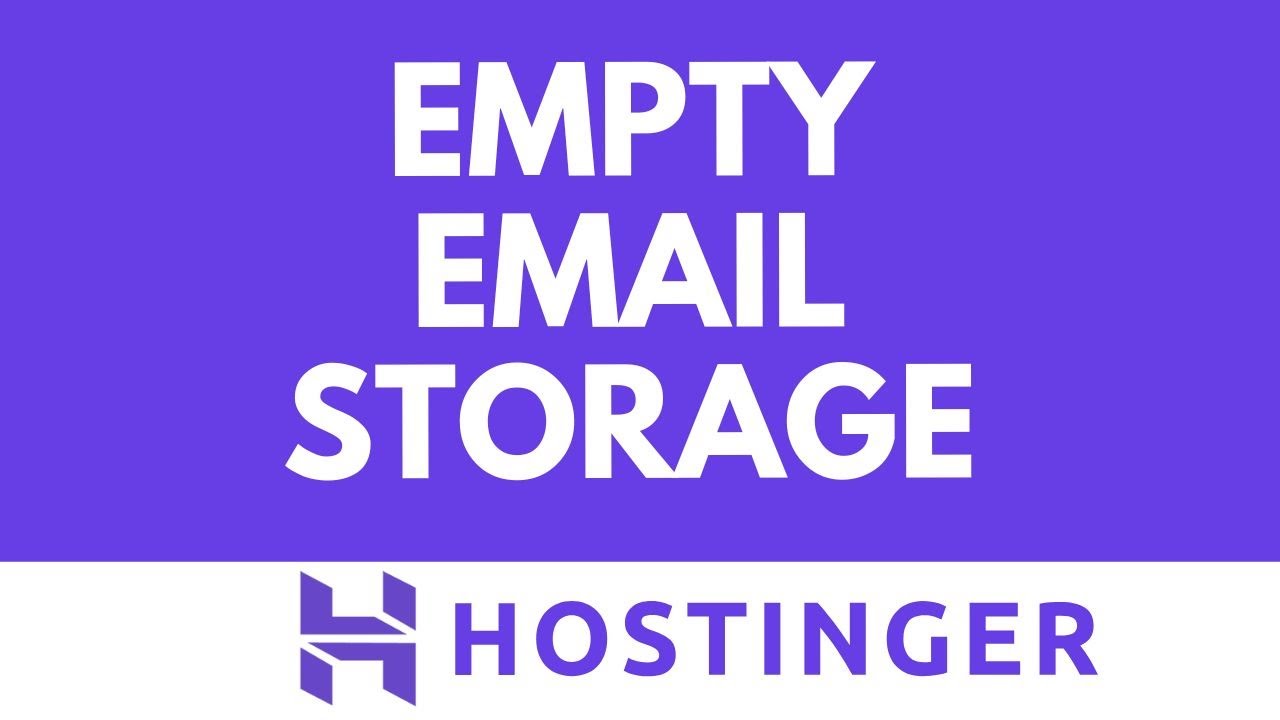Как очистить хранилище электронной почты Hostinger и получить бесплатное место | Удалить письма н...