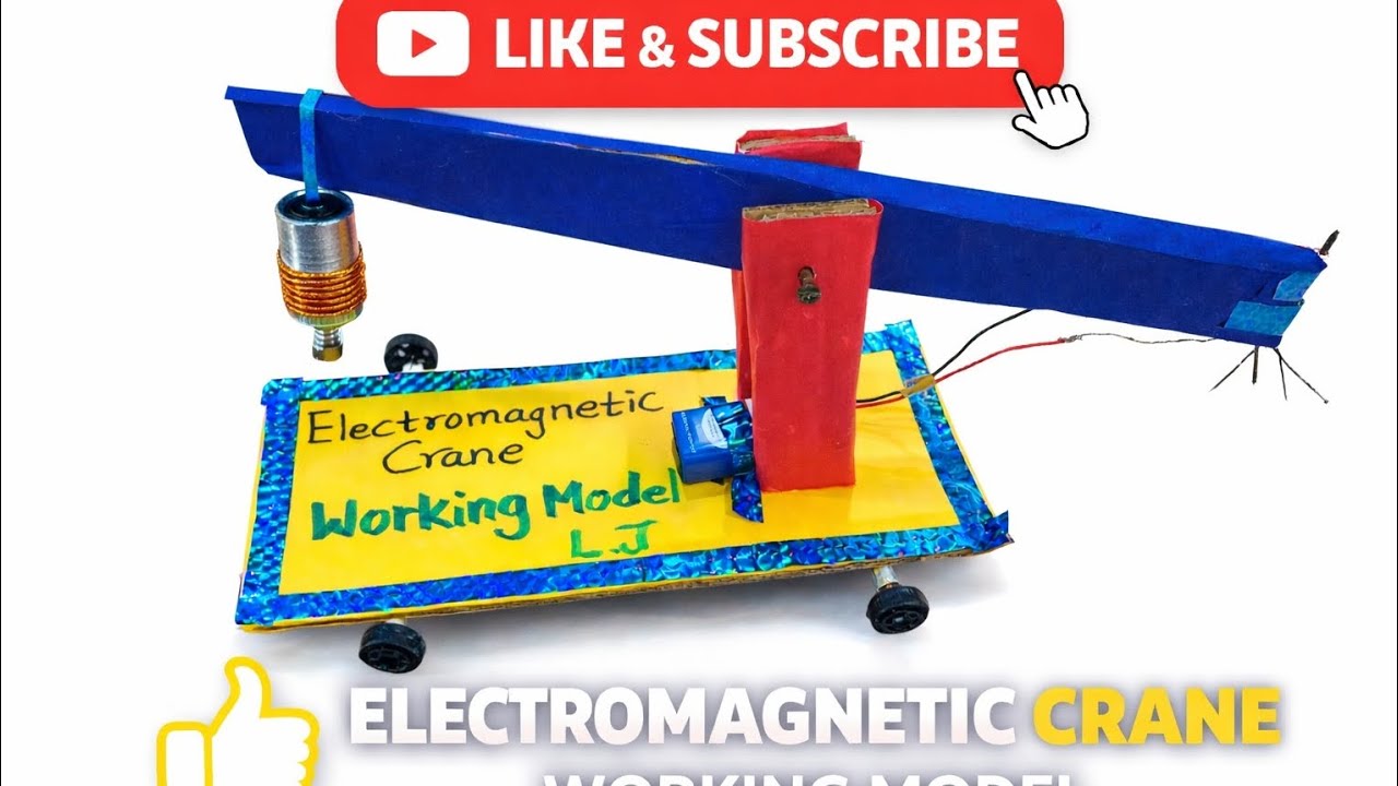 #Electromagnetic crane #working model #project work #physics