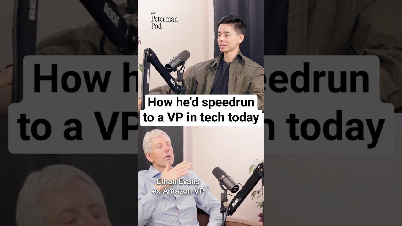 How he'd speedrun to a VP in tech today