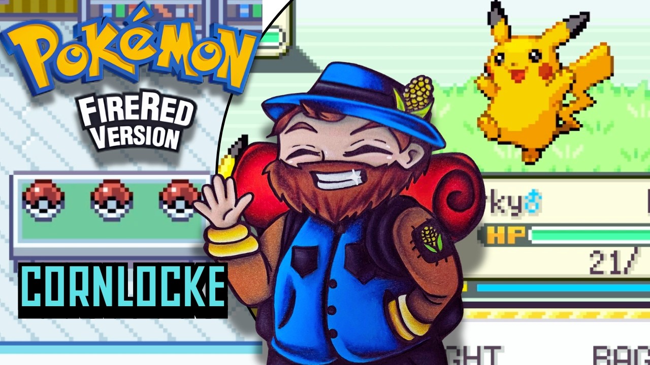 Pokémon FireRed Cornlocke | One Bad Crit Ruins Everything