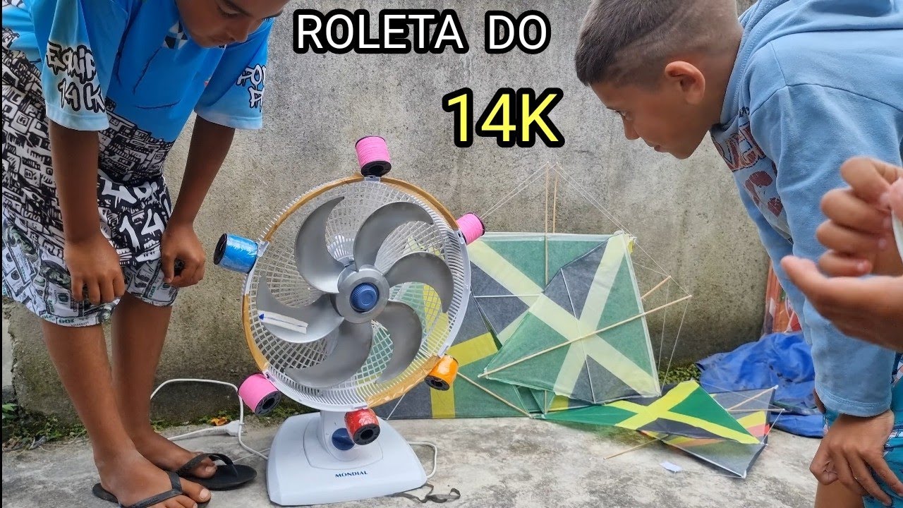ROLETA DO ROBERTO14K VEM VOCÊ  TAMBEM GANHAR PIPA, LINHA COM CEROL E LINHA DE NYLON