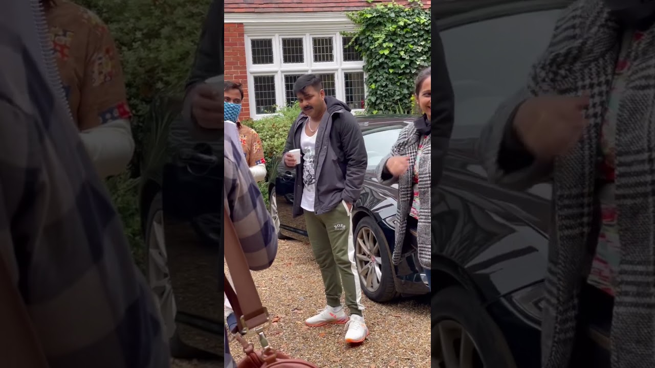 Pawan Singh shoot in London #shorts #shortvideo #explore #babitalondon #pawansingh