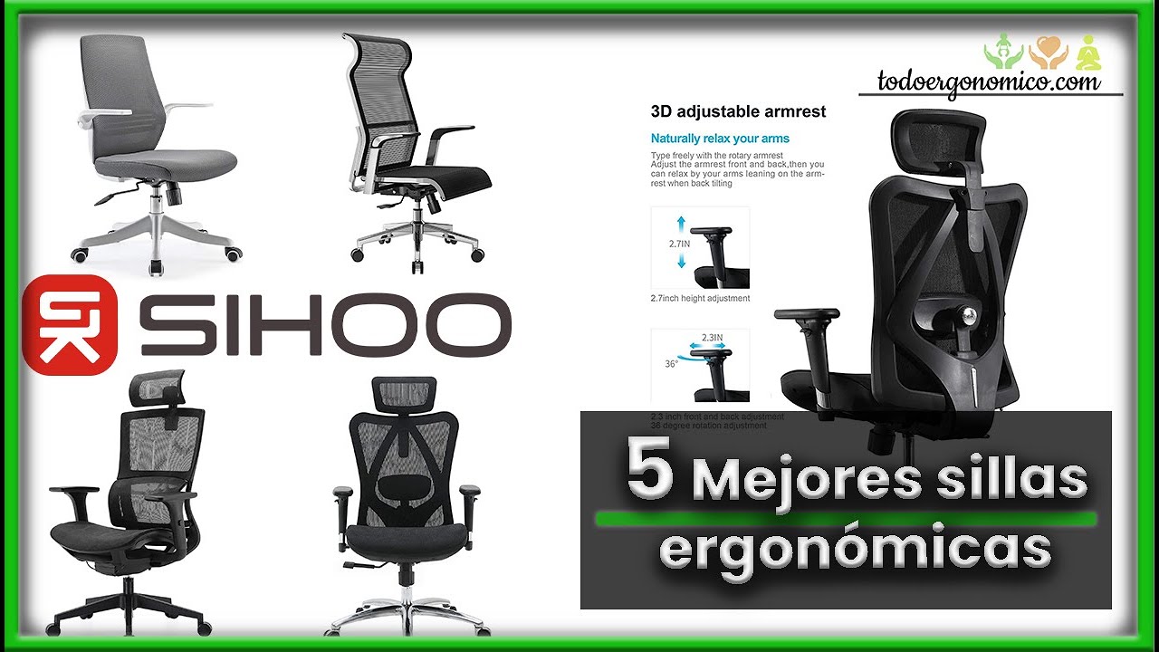 La mejor SILLA ERGONÓMICA Sihoo!