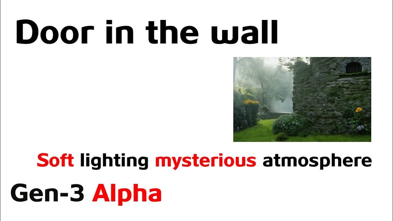 Runway | Gen-3 Alpha | Door in the wall