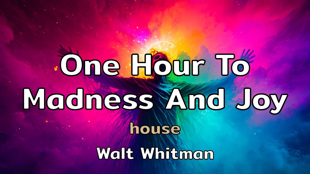 One Hour To Madness And Joy | a house song with lyrics by Walt Whitman | AMusExperiment