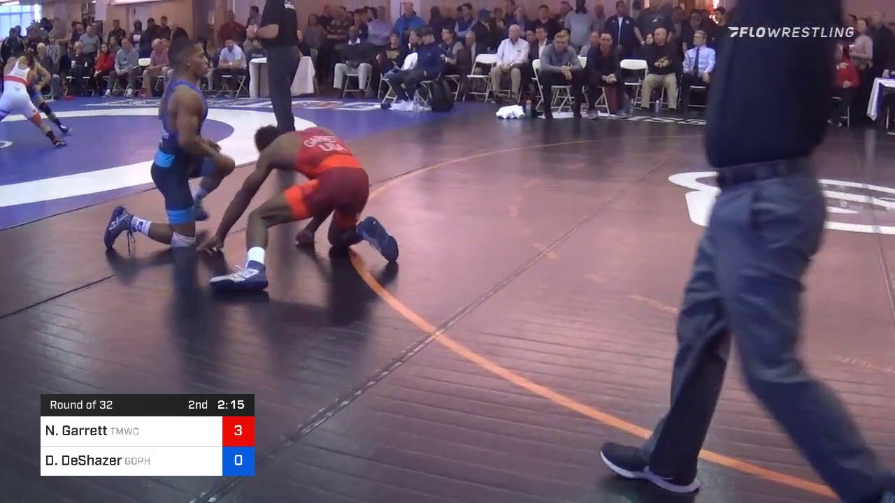 57 Kg Prelims Nahshon Garrett Titan Mercury Wrestling Club Vs Daniel DeShazer Gopher Wrestling Clu