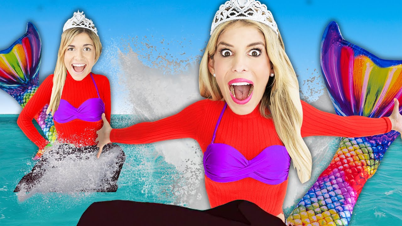 Mermaid Twins for 24 Hour Challenge! Winner Opens New Surprise Mystery Gift From Game Master!